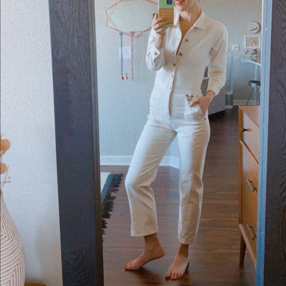 Only Jane Ecru Jumpsuit